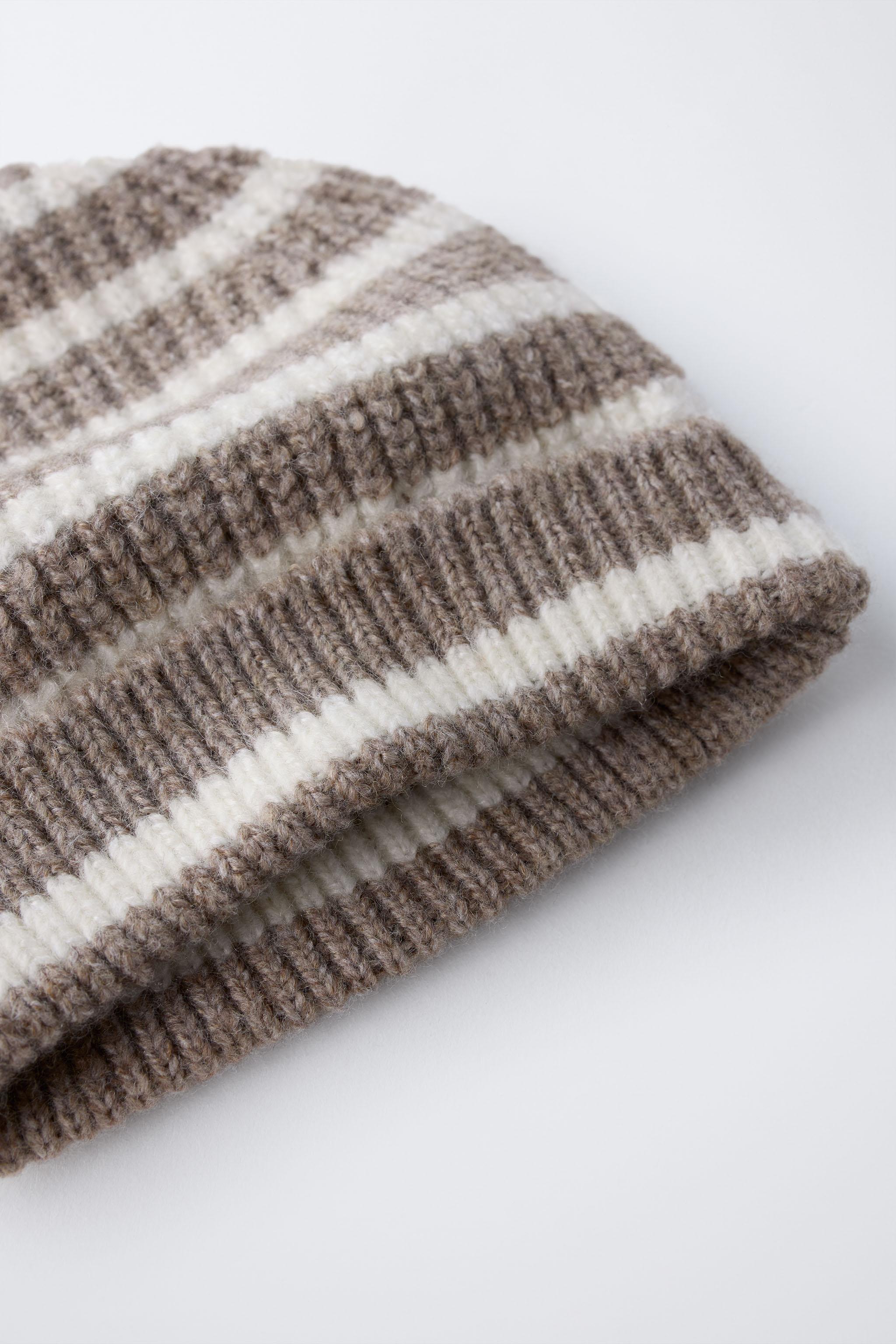 STRIPED KNIT HAT